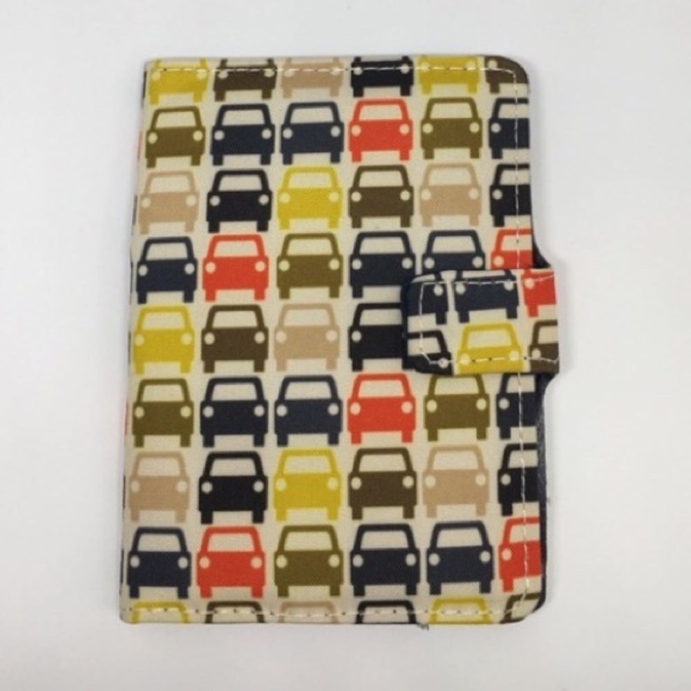 Orla Kiely cars print passport holder